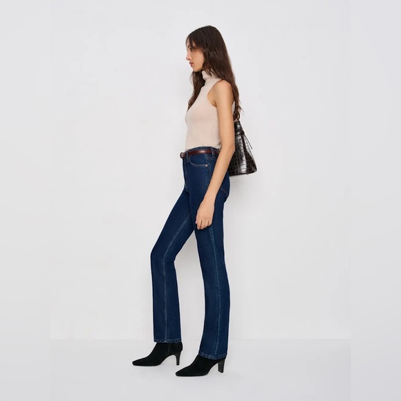 NWT Reformation Jax Stretch High Rise Straight Jeans‎ in Seneca in Size 30 - Picture 5 of 13